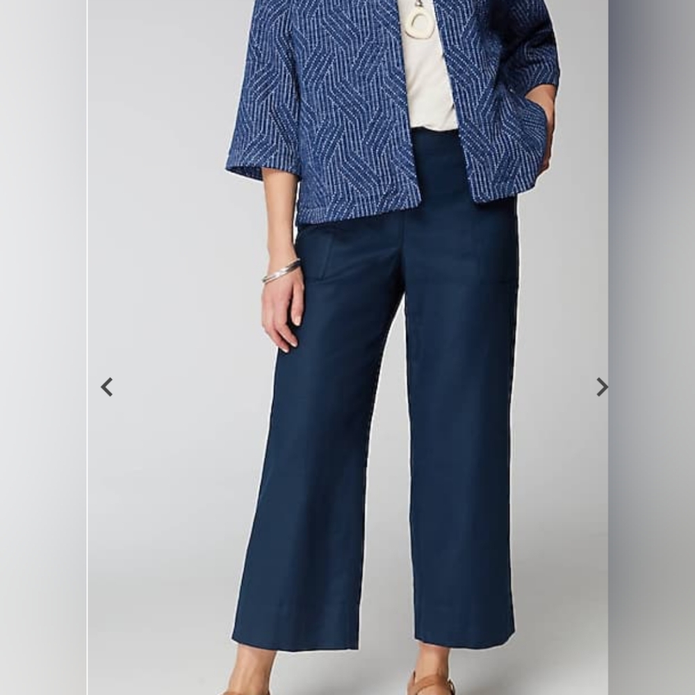 Chaps NWT cropped trouser, mid rise, wide leg size 4 - Picture 1 of 9